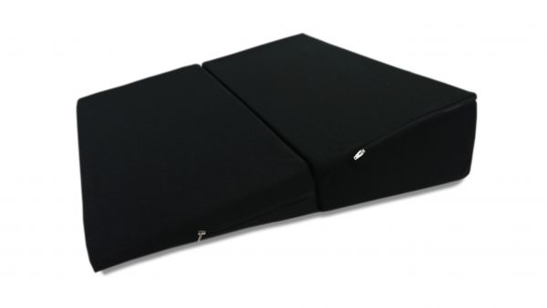 Dibapur „Anti“ Reflux Kissen mit schwarzem Bezug für Bett &amp; Couch - Das richtige Zusammenklappbare Sofa Kissen für Ihr Zuhause - ca. 62 x 62 x 17 / 1cm