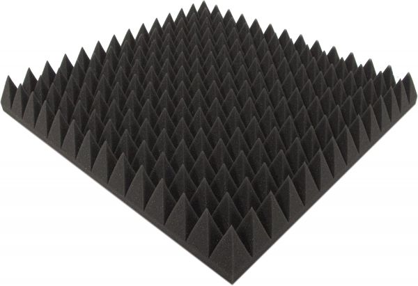 Akustikpur - ca. 50 cm x 50 cm x 7 cm - Akustikschaumstoff,Pyramiden Akustik Schaumstoff,Akustik Dämmung